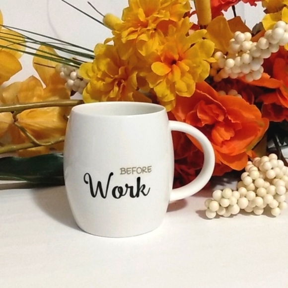 BEFORE WORK COFFEE CUP SIZE 16oz NWOT - Picture 2 of 6